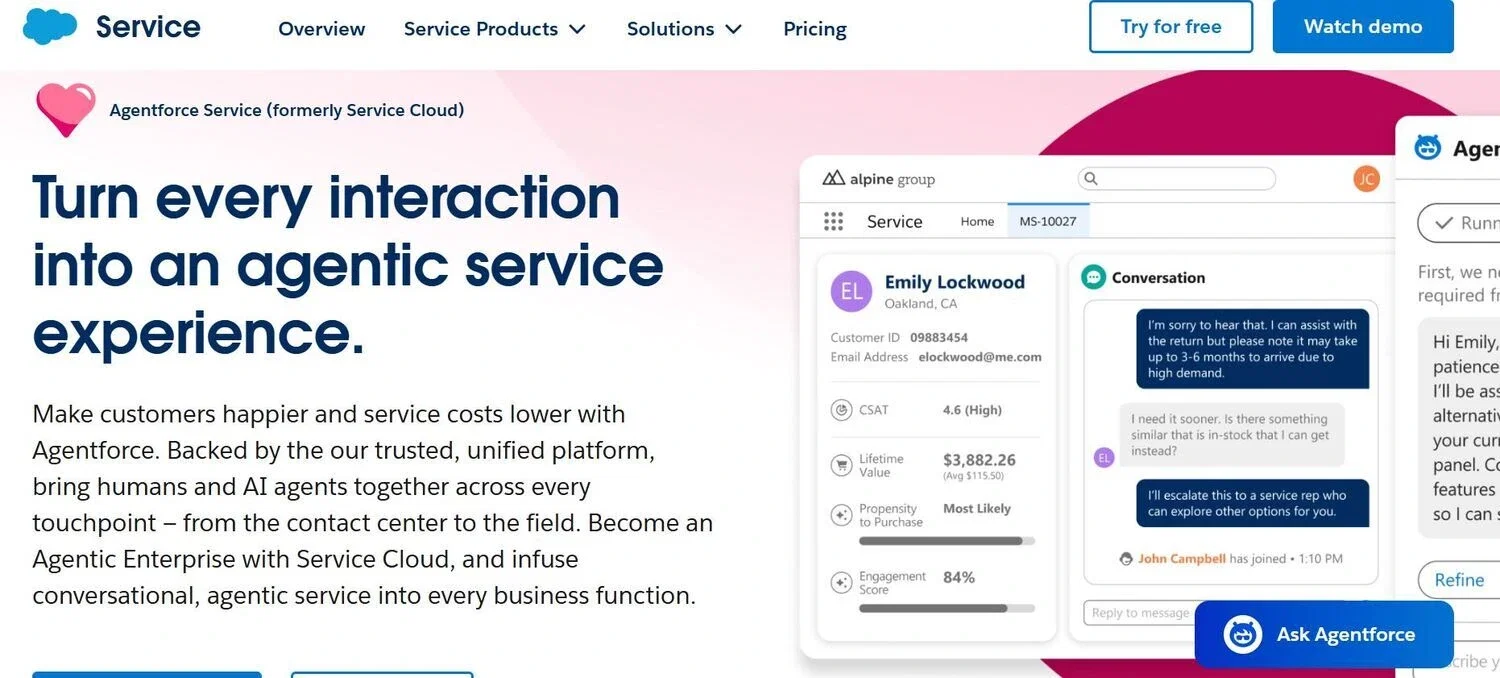  Salesforce Service