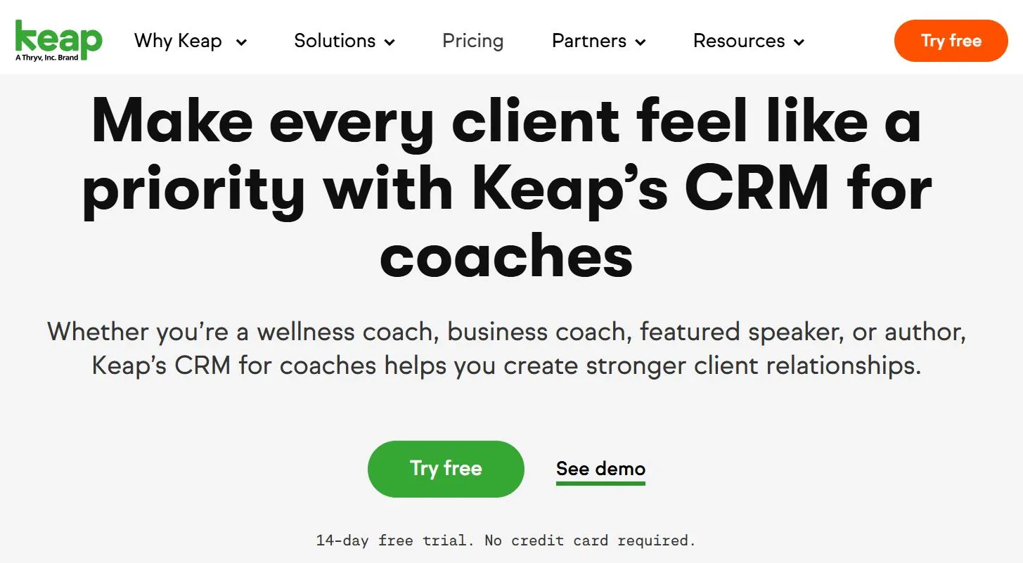 Keap CRM