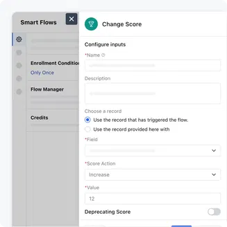 Increase or deprecate scores based on your needs
