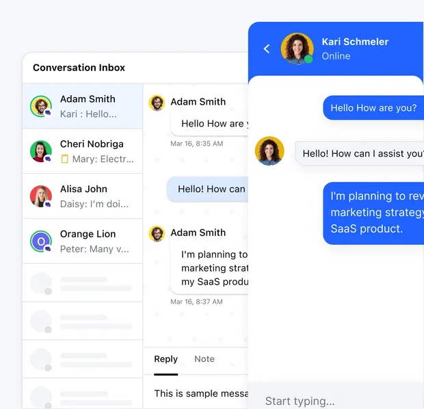 Instant support, real connections Instant support, real connections