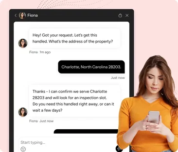 1. Instant text replies that keep homeowners engaged