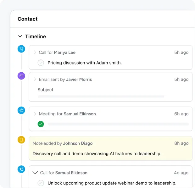 Keep track of every action taken by your team