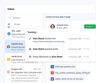 Know when your emails are opened and clicked Know when your emails are opened and clicked