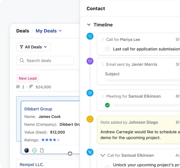Learn every detail about the lead from a single-screen