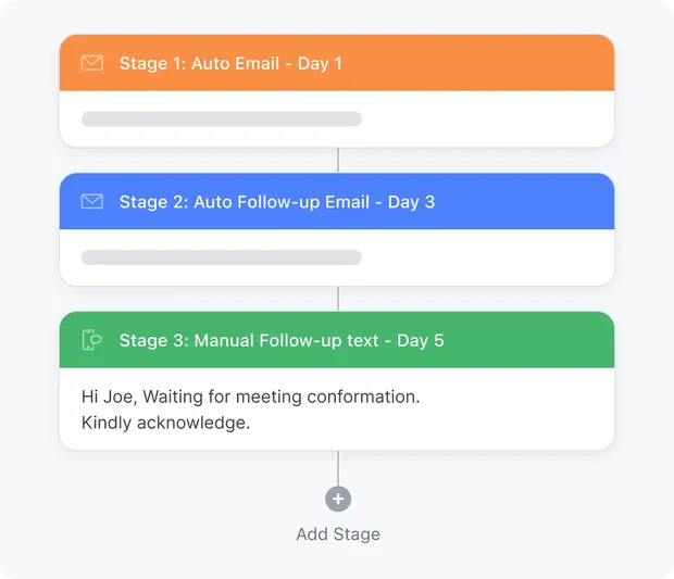 Let the automation take care of follow-ups