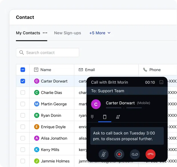 Make and receive calls & texts