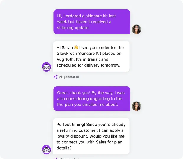 Make every conversation feel personal at scale Make every conversation feel personal at scale