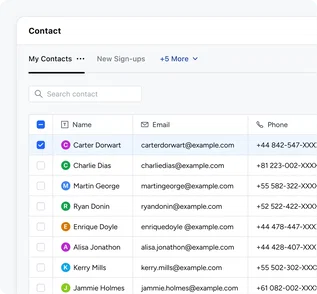 Manage all your contacts in a single place