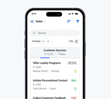 Manage deals on the go