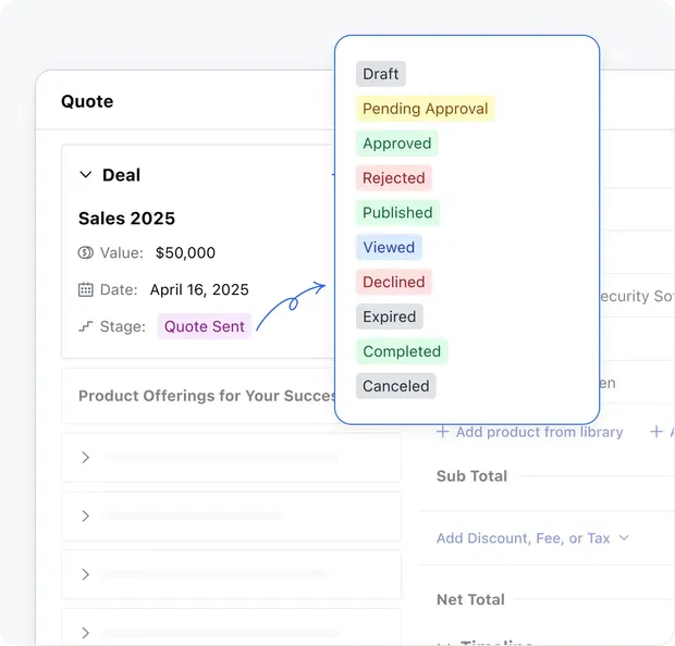 Manage the entire quote lifecycle-visibly and effortlessly Manage the entire quote lifecycle-visibly and effortlessly
