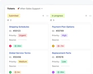 Resolve issues quickly with a built-In ticketing system