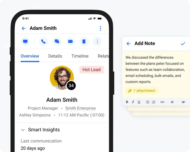 Mobile CRM for store associates Mobile CRM for store associates