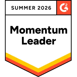 G2 Summer 2026 Momentum Leader award for Salesmate