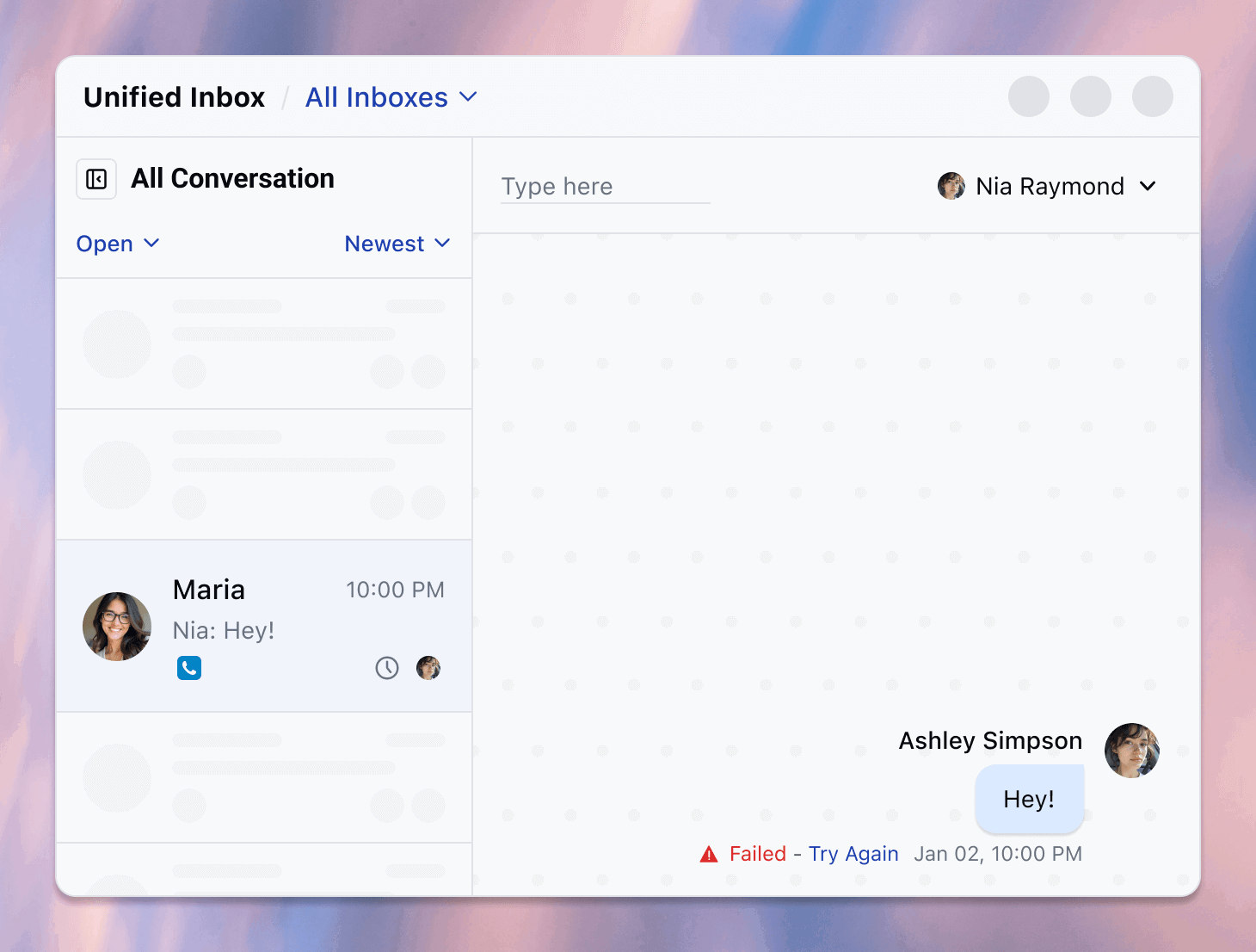 More helpful text message failure errors