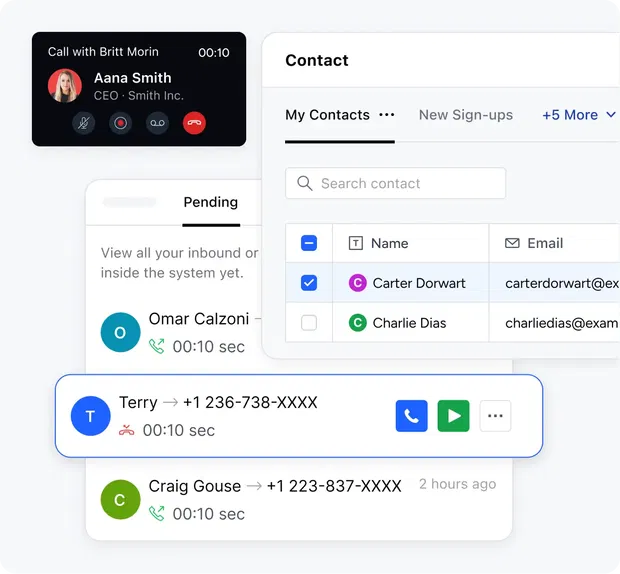 Never leave your CRM for calling! Never leave your CRM for calling!