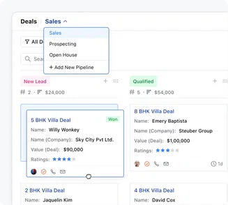 Never miss a deal & stay on track with custom pipelines