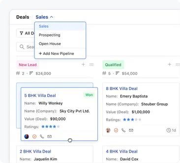 Never miss a deal & stay on track with custom pipelines