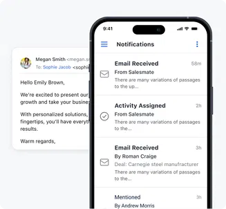 Never miss a follow up with personalized notifications & reminders