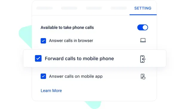 Never miss an opportunity by forwarding important calls