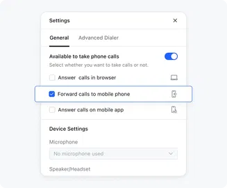 Never miss an opportunity by forwarding important calls