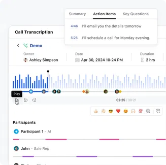 Personalize your outreach with real call insights Personalize your outreach with real call insights