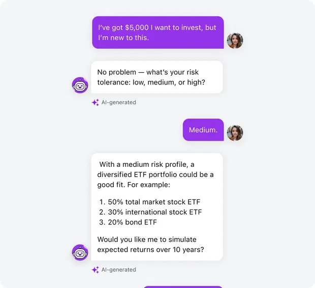 Personalized financial advice Personalized financial advice