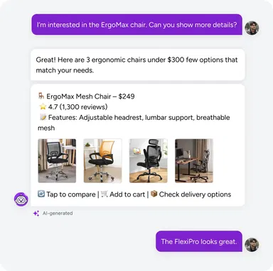 Product discovery & guided shopping
