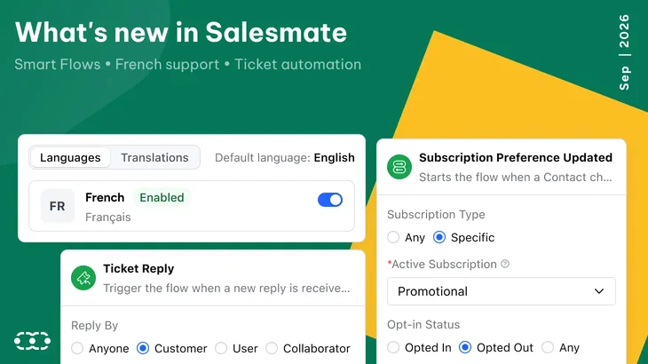 September product updates 2026: Smarter automation and global Salesmate