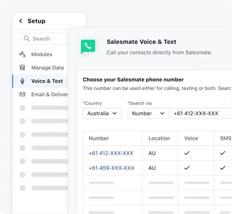 Purchase phone numbers anywhere in Australia (+61)
