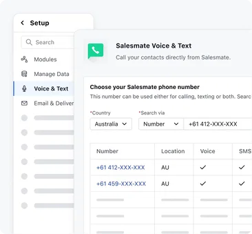 Purchase phone numbers anywhere in Australia (+61)