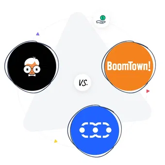 Which one is better? Real Geeks 🤓 vs. BoomTown 💥 vs. Salesmate 🎯