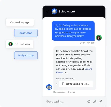 Real-time engagement with live chat