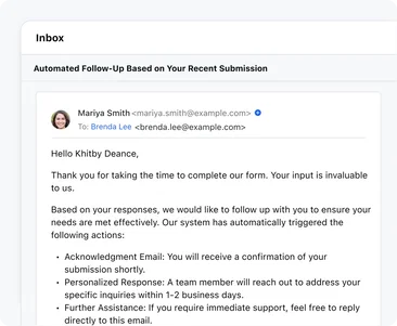 Close the feedback loop with actionable steps