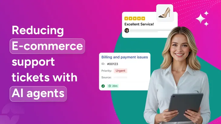 Reducing E-commerce support tickets with AI agent in E-commerce