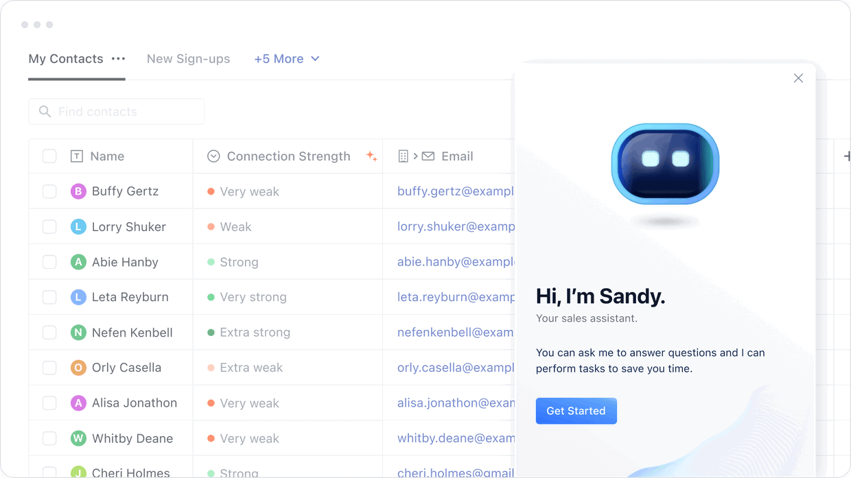 Meet Sandy AI. The first co-pilot for sales reps. Meet Sandy AI. The first co-pilot for sales reps.