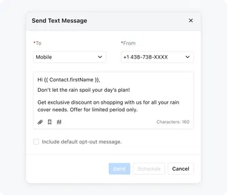 Send and receive texts