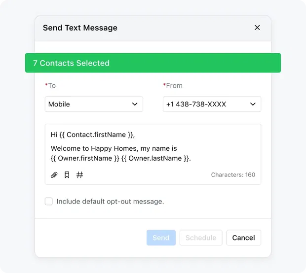 Send texts for increased correspondence Send texts for increased correspondence