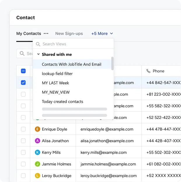 Share list views with your team Share list views with your team