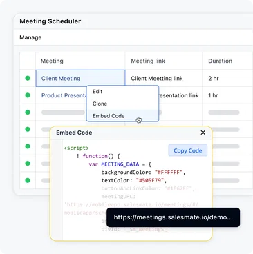 Share or embed your calendar easily