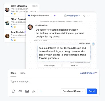 Smart response suggestions