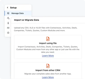 Seamless migration & onboarding