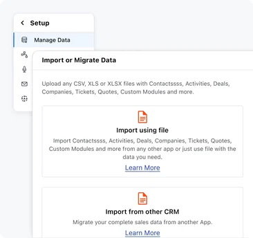 Seamless migration & onboarding