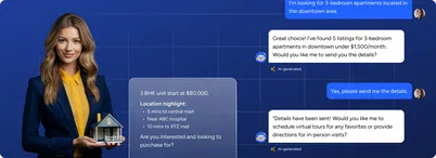 Supercharge your real estate sales with conversational AI Agents