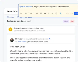 Collaborate effortlessly to resolve queries faster
