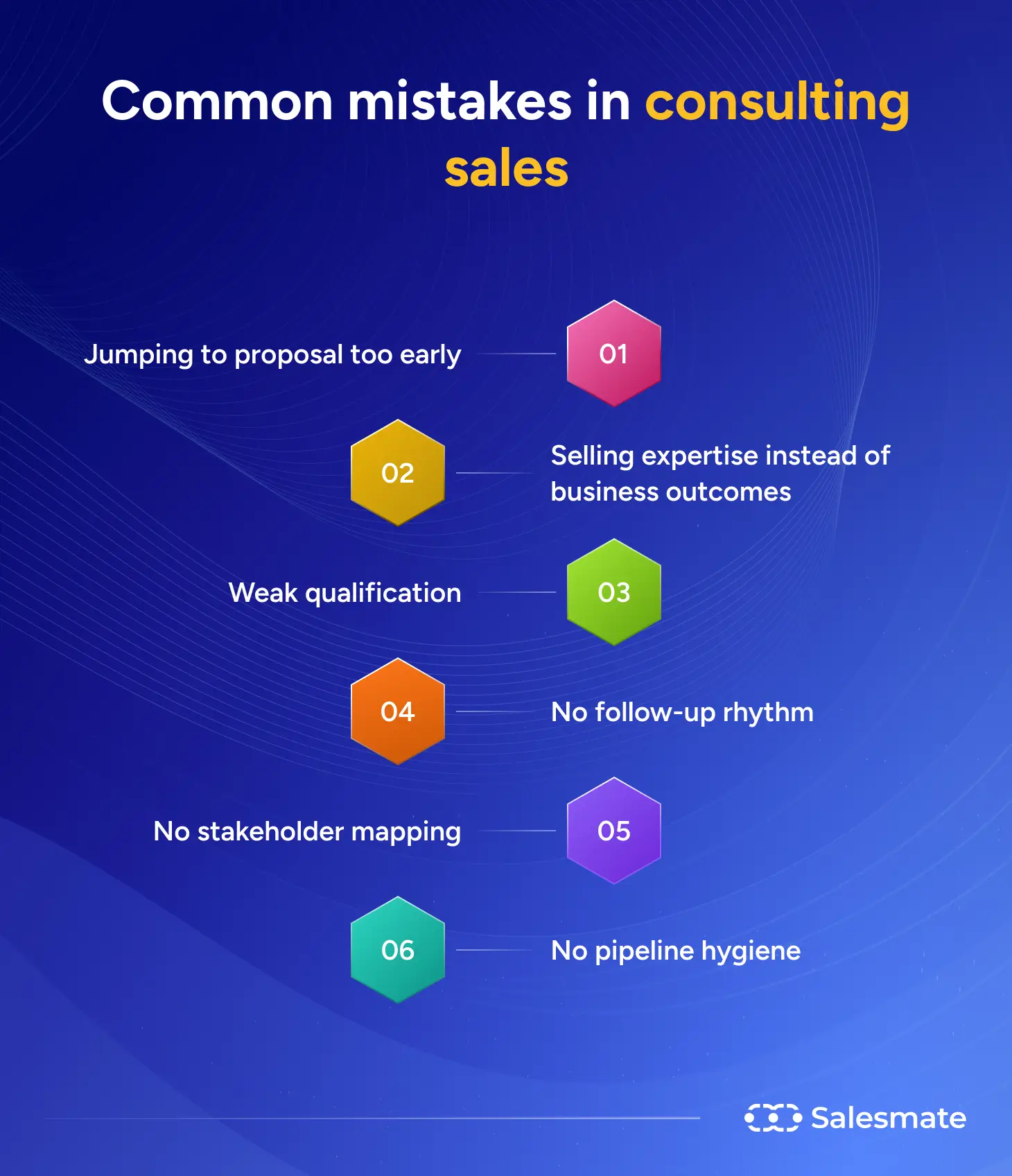 Common mistakes in consulting sales