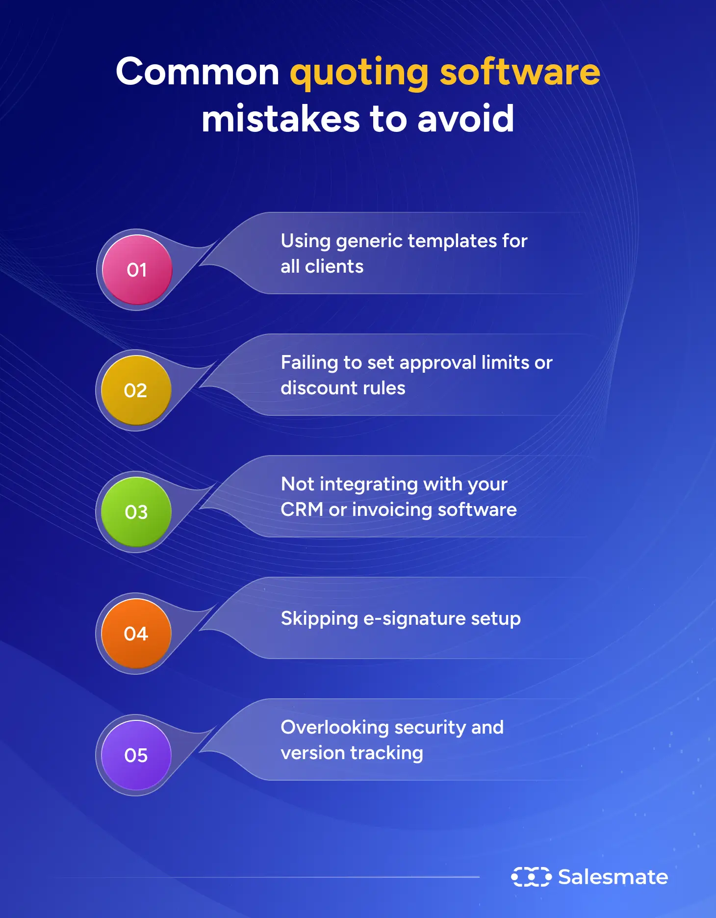 Common quoting software mistakes to avoid