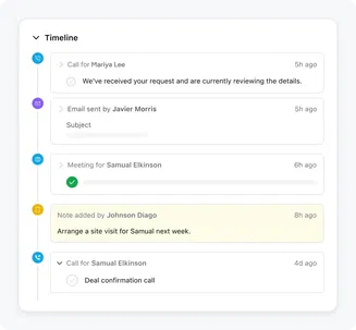 Track every on-site activity from your system