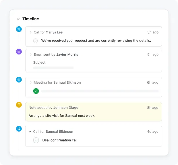Track every on-site activity from your system Track every on-site activity from your system