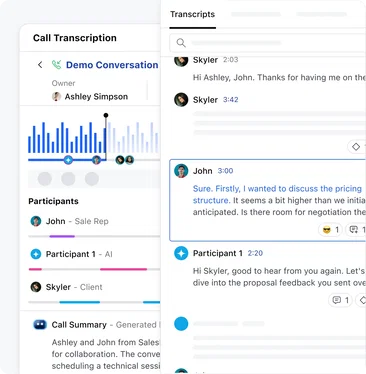 Transcribe and summarize sales calls automatically