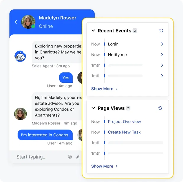 Turn visitors into potential leads️